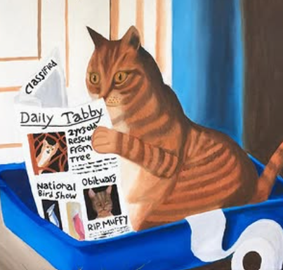 Cat in the Restroom